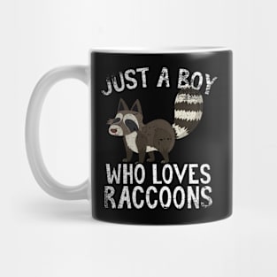 Just A Boy Who Loves Raccoons Mug